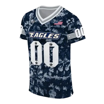 personalized georgia southern eagles camouflage abstract blue jersey fashion forward