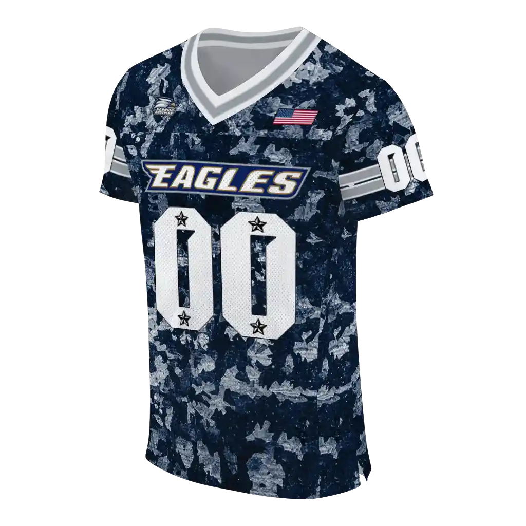 personalized georgia southern eagles camouflage abstract blue jersey fashion forward personalized georgia southern eagles camouflage abstract blue jersey fashion forward
