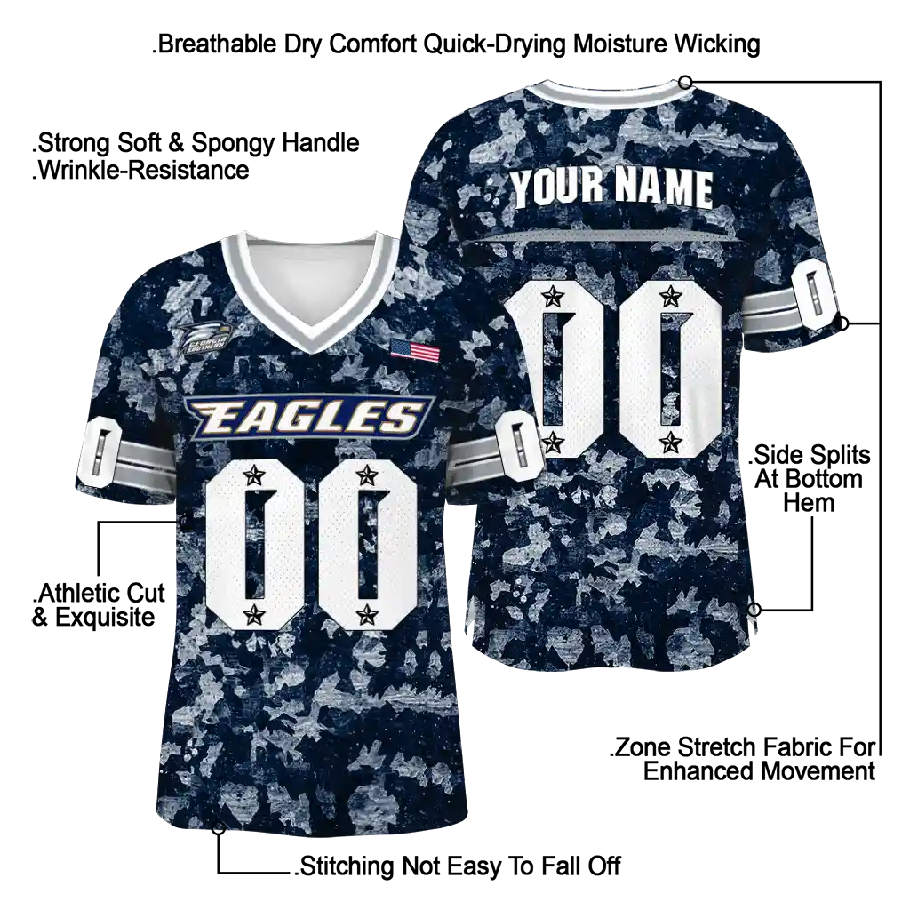 personalized georgia southern eagles camouflage abstract blue jersey latest model personalized georgia southern eagles camouflage abstract blue jersey latest model