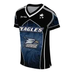 personalized georgia southern eagles halftone slant blue black jersey best selling
