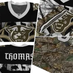 personalized georgia state panthers antler skull camouflage hunting jersey best selling
