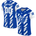 personalized georgia state panthers stripe block blue jersey best selling