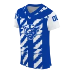personalized georgia state panthers stripe block blue jersey best selling