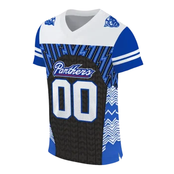 personalized georgia state panthers tire arrows blue black white jersey fashion forward