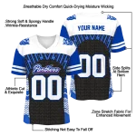personalized georgia state panthers tire arrows blue black white jersey best selling