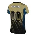 personalized georgia tech yellow jackets halftone flow gold black jersey best selling