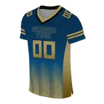 personalized georgia tech yellow jackets halftone sweep blue black jersey best selling