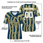 personalized georgia tech yellow jackets stripe splatter gold jersey best selling
