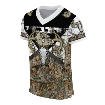 personalized gonzaga bulldogs antler skull camouflage hunting jersey fashion forward