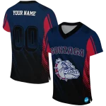 personalized gonzaga bulldogs halftone flow blue black jersey best selling