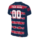 personalized gonzaga bulldogs layered grids blue jersey best selling