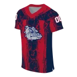 personalized gonzaga bulldogs rugged stripes blue jersey best selling