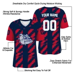 personalized gonzaga bulldogs stripe block blue jersey best selling