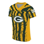 personalized green bay packers stripe splatter green jersey best selling