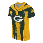 personalized green bay packers striped texture green jersey best selling