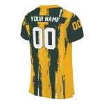 personalized green bay packers striped texture green jersey best selling