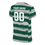 personalized hawaii rainbow warriors art stripe green jersey best selling