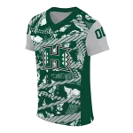 personalized hawaii rainbow warriors camo shatter green jersey best selling