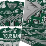personalized hawaii rainbow warriors camo shatter green jersey best selling