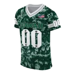 personalized hawaii rainbow warriors camouflage abstract green jersey best selling