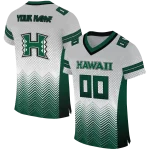 personalized hawaii rainbow warriors halftone sweep silver black jersey best selling