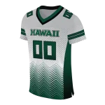personalized hawaii rainbow warriors halftone sweep silver black jersey best selling