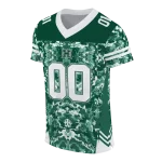 personalized hawaii rainbow warriors mirrored pattern green jersey best selling