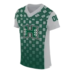 personalized hawaii rainbow warriors stacked rectangle green jersey best selling