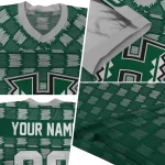 personalized hawaii rainbow warriors stacked rectangle green jersey best selling
