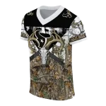 personalized houston texans antler skull camouflage hunting jersey best selling