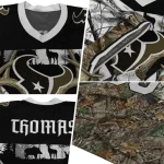 personalized houston texans antler skull camouflage hunting jersey best selling