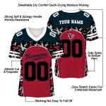 personalized houston texans brushstroke xs red black jersey best selling