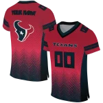 personalized houston texans halftone sweep red black jersey best selling