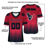 personalized houston texans halftone sweep red black jersey best selling