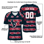 personalized houston texans layered grids blue jersey best selling