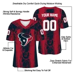 personalized houston texans rugged stripes blue jersey best selling