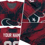 personalized houston texans rugged stripes blue jersey best selling