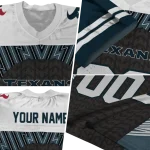 personalized houston texans tire arrows blue black white jersey best selling