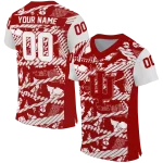 personalized indiana hoosiers camo shatter red jersey best selling