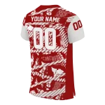 personalized indiana hoosiers camo shatter red jersey best selling