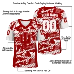 personalized indiana hoosiers camo shatter red jersey best selling