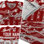 personalized indiana hoosiers camo shatter red jersey best selling