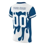 personalized indianapolis colts dripping flames blue white jersey best selling