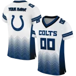 personalized indianapolis colts halftone sweep white black jersey best selling