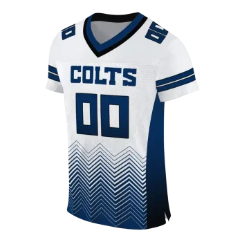 personalized indianapolis colts halftone sweep white black jersey fashion forward