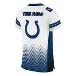 personalized indianapolis colts halftone sweep white black jersey best selling