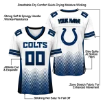 personalized indianapolis colts halftone sweep white black jersey best selling