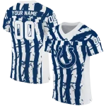 personalized indianapolis colts stripe splatter blue jersey best selling