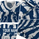personalized indianapolis colts stripe splatter blue jersey best selling