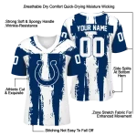 personalized indianapolis colts striped texture blue jersey best selling